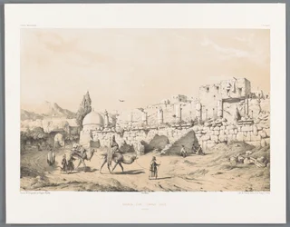 Ruína do Templo de Anahita em Kangavar Ruins d