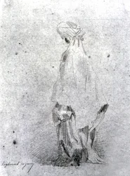 Mulher em Laghouat, Argélia