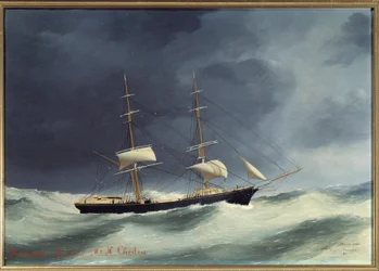 Harmonia do tijolo. Pintura de Eugene Margueritte-Grandin dit Eugene Grandin (1833-1916)