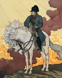 Uma Nova Vida de Napoleão I Bonaparte (1769-1821). 1894 Litografia de Eugene Samuel GRASSET (1845-1917) publicada na "The Century Magazine". Coleção particular.