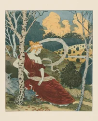 Na floresta, cerca de 1899.