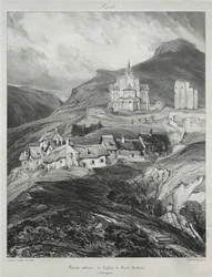 Viagens pitorescas e românticas na França antiga, Auvergne: Abside da igreja de Saint Nectaire