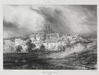Viagens pitorescas e românticas na França antiga, Auvergne: Château de Pont-Gibaud