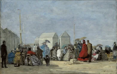Cena de praia em Trouville; Cena de praia em Trouville, 1864