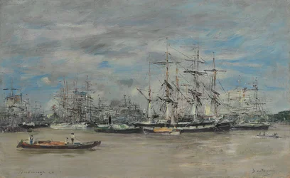 Bordéus, o porto, 1874