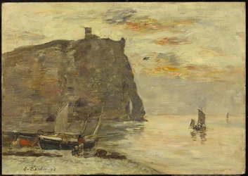 Penhascos em Etratat, 1894