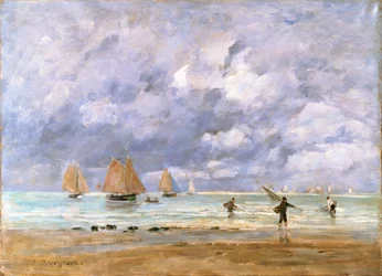 Pescadores e Veleiros em Trouville, 1892