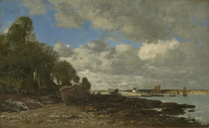 Plougastel, a travessia de balsa, 1873