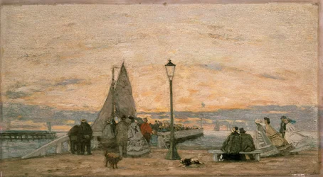 O Jetty em Trouville: Sunset, 1862