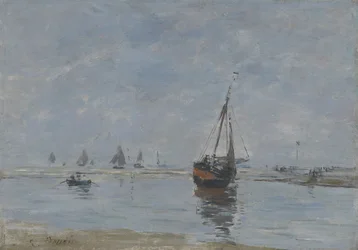 Trouville na maré baixa, c.1888-95