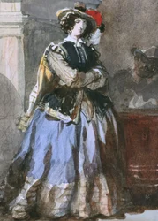 Retrato de mulher, século XIX.