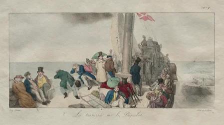 Lembranças de Londres: Travessia no Packet Boat, 1826.