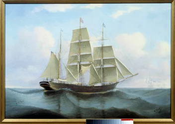 Le mansart, pintura de Eugene Petitty (século XIX) 1876 Fecamp, Museu da Terra Nova