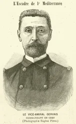 Vice-Almirante Gervais, comandante da frota mediterrânea francesa
