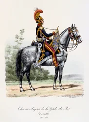 Rei Guarda Cavalos Leves, Trompetista, 1814-15