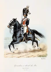 Granadeiros do cavalo do rei, grande vestuário, 1814-15