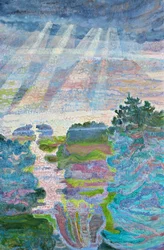 chuva, luz e anjos (pintura)