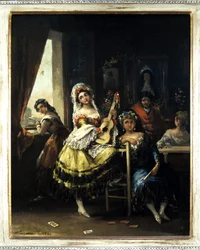 Maja com a guitarra