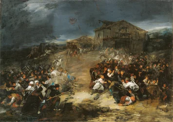 A Procissão do Amanhecer - Lucas Velazquez, Eugene (1817-1870) - c 1860 - Óleo sobre tela - 67,5x94,8 - Museu Carmen Thyssen, Málaga