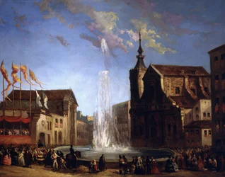 O Abastecimento de Água de Lozoya na Fonte da Calle de San Bernardo