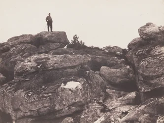 Gargantas de Franchard - Floresta de Fontainebleau Gargantas de Franchard Floresta de Fontainebleau..., 1863.