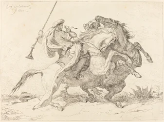 Encontro de cavaleiros mouros, 1834.