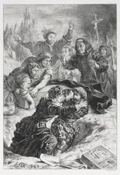 Hamlet: Hamlet e Laertes no Túmulo de Ofélia