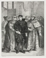 Hamlet: a rainha se esforça para consolar Hamlet