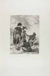 Hamlet e Horácio com os coveiros, prato 14 de Hamlet