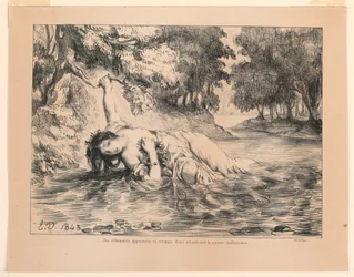 Ilustração para Hamlet: A Morte de Ofélia (IV, 7)