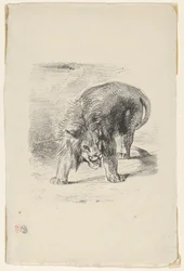 Leão em pé, 1833., 1833.
