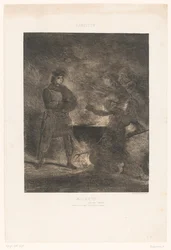 Macbeth consulta as três bruxas
Macbeth (título sobre o objecto)