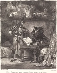 Mephisto aparece para Fausto.