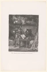 Mephisto aparece a Fausto
Meph: Pourquoi tout ce vacarme? (...) (título sobre o objecto)
Fausto (título da série)
Fausto, tragédie de M. de Goethe (título da série)