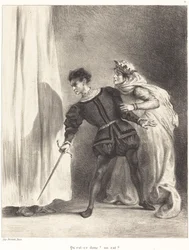 O assassínio de Polónio (ato III, cena IV)