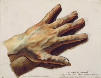 A mão esquerda de Théodore Géricault.