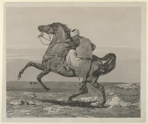Turco montando seu cavalo, 1824., 1824.