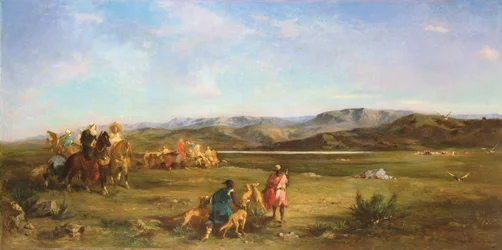 Caça à gazela em Chott el-Hodna, 1856
