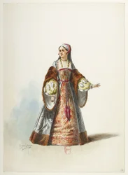 Btv1b84558104 17 - Saint-Saëns - Henrique VIII - Maquetas de trajes - Lacoste - 17º Traje