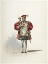 Btv1b84558104 26 - Saint-Saëns - Henrique VIII - Modelos de fatos - Lacoste - 26. Um sargento de armas