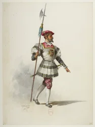 Btv1b84558104 37 - Saint-Saëns - Henrique VIII - Maquetas de fatos - Lacoste - 37. Traje