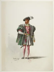 Btv1b84558104 54 - Saint-Saëns - Henrique VIII - Maquetas de fatos - Lacoste - 54. Traje
