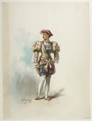 Btv1b84558104 57 - Saint-Saëns - Henrique VIII - Maquetas de fatos - Lacoste - 57. Traje
