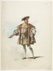 Btv1b84558104 60 - Saint-Saëns - Henrique VIII - Maquetas de trajes - Lacoste - 60. Henrique VIII