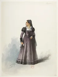 Btv1b84558104 81 - Saint-Saëns - Henrique VIII - Maquetas de trajes - Lacoste - 77. A Senhora Clarence