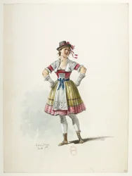 Saint-Saëns - Henrique VIII - Modelos de fantasias - Lacoste - 39. Traje