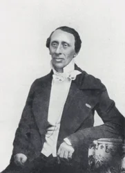 O poeta Hans Christian Andersen (foto a p/b)