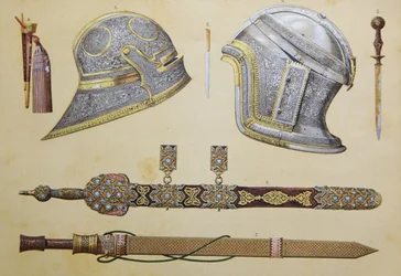 Armas que pertenceram a Boabdil, último rei mouro de Granada