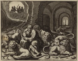 Daniel na cova dos leões (gravura)