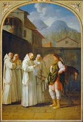 Saint Bruno recoit un messager du pape - São Bruno recebendo um mensageiro do papa. 1645-1648 ...